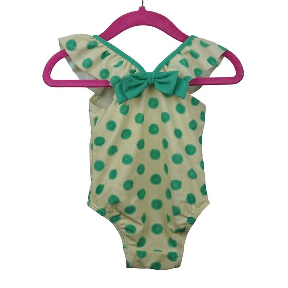 BabyGap 6-12M Girls' Polka Dot & Elephant‎ Print Swimsuits Bundle Set of 2 - Picture 5 of 12
